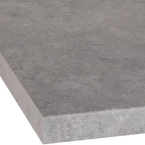 Arbeitsplatte OPTIFIT Luzern Tischplatten Gr. B/T/H: 250cm x 60cm x 3,8cm, grau (specksteingrau) 38 mm stark