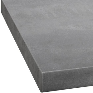 Arbeitsplatte WIHO KÜCHEN Flexi Tischplatten Gr. B/T/H: 250cm x 60cm x 3,8cm, grau (beton grau) 38 mm stark