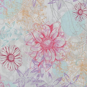 Architects Paper Fototapete Atelier 47 Flower Artwork 2, glatt, floral, (4 St), Vlies, Wand, Schräge, Decke