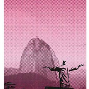 Architects Paper Fototapete Rio De Janeiro, (1 St), Grafik Tapete Stadt Rio Pink Schwarz Weiß Panel,00m x 2,80m