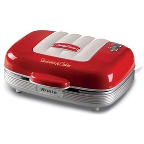 Ariete Toaster Party Time 3-in-1 Sandwich  Cookies Red