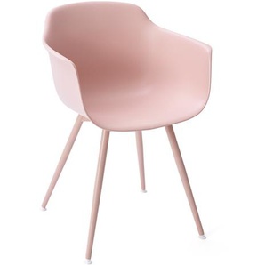 Armlehnstuhl Alba Sitz/Beine rosa, 80x57x52 cm