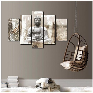 Art for the home Leinwandbild Buddha XXL, (Set, 5 St)