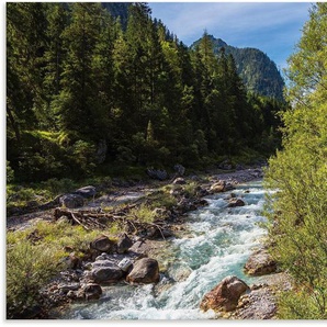 Artland Alu-Dibond-Druck Wimbachtal Ramsau Berchtesgadener Land, Berge & Alpenbilder (1 St), für Innen- und Außenbereich geeignet, Outdoorbild