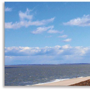 Artland Küchenrückwand Leuchtturm Sylt, (1-tlg), Alu Spritzschutz mit Klebeband, einfache Montage