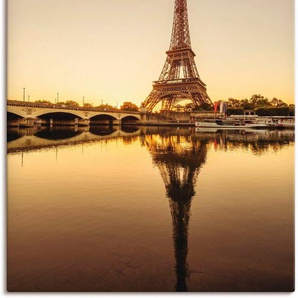 Artland Leinwandbild Paris Eiffelturm V, Gebäude (1 St), auf Keilrahmen gespannt