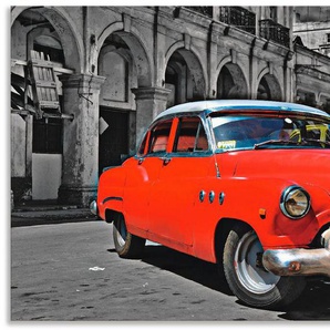 Artland Wandbild Ansicht von bunten Havanna Autos, Auto (1 St), als Alubild, Outdoorbild, Leinwandbild, Wandaufkleber, versch. Größen