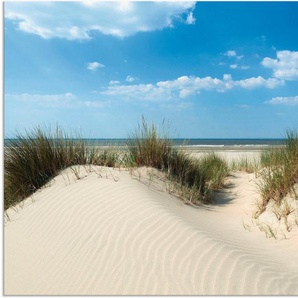 Artland Wandbild Düne mit Meeresblick, Strand (1 St), als Alubild, Outdoorbild, Leinwandbild, Poster in verschied. Größen