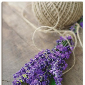 Artland Wandbild Lavendel Strauß, Blumen (1 St), als Leinwandbild, Poster, Wandaufkleber in verschied. Größen