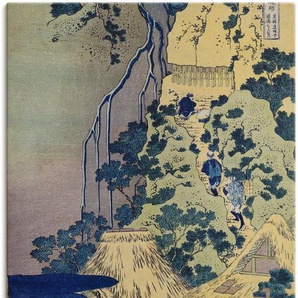 Artland Wandbild Reisende beim Aufstieg eines Berges, Berge (1 St), als Leinwandbild, Poster in verschied. Größen