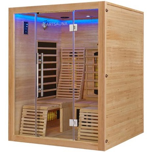 Artsauna Infrarotkabine »Helsinki150«, mit Dual-Technologie und Hemlockholz