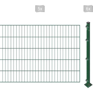 ARVOTEC Einstabmattenzaun ESSENTIAL 100 zum Einbetonieren Zaunelemente Zaunhöhe 100 cm, Zaunlänge 2 - 60 m Gr. H/L: 100cm x 10 m, Pfosten: 6 St., grün (dunkelgrün)