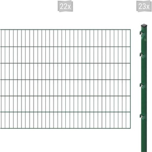 ARVOTEC Einstabmattenzaun ESSENTIAL 120 zum Aufschrauben Zaunelemente Zaunhöhe 120 cm, Zaunlänge 2 - 60 m Gr. H/L: 120 cm x 44 m, Pfosten: 23 St., grün (dunkelgrün) Zaunelemente
