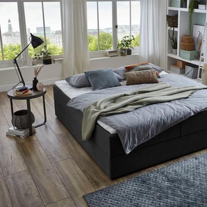 ATLANTIC home collection Boxbett Lucy, ohne Kopfteil, frei im Raum stellbar, mit Bettkasten