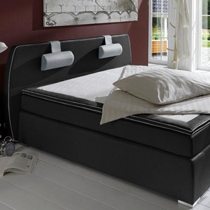 ATLANTIC home collection Boxspringbett Rex, mit Topper und verstellbaren Nackenkissen