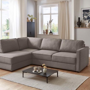 ATLANTIC home collection Schlafsofa Chill, Ecksofa mit Bettfunktion und Bettkasten