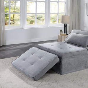 ATLANTIC home collection Schlafsofa Finn, wandelbar zum Loungesessel, Relaxliege und Gästebett, inkl. Kissen