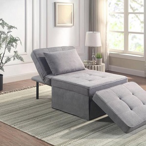 ATLANTIC home collection Schlafsofa Finn, wandelbar zum Loungesessel, Relaxliege und Gästebett, inkl. Kissen