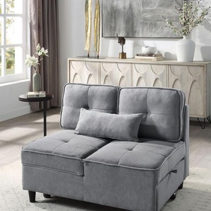 ATLANTIC home collection Schlafsofa Freddy, wandelbar zum Loungesessel, Relaxliege und Gästebett, inkl. Kissen