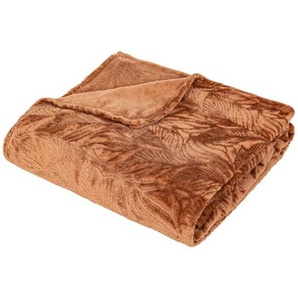 Atmosphera Créateur Dintérieur - Flanellplaid roy terracotta 180x230cm - Atmosphera