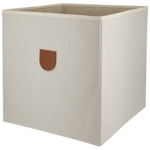 Aufbewahrungsbox - creme - Baumwolle, Pappe - 34 cm - 34 cm - 34 cm | Möbel Kraft