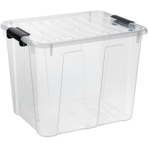 Aufbewahrungsbox Home | transparent/klar | Kunststoff | 36,3 cm | 35,3 cm | 46,7 cm |