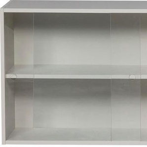 Aufsatzschrank WOOOD Klink Schränke Gr. B/H/T: 200cm x 60cm x 35cm, grau H 60 cm x B 200 T 35