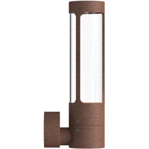 Außen-Wandleuchte NORDLUX Helix Lampen Gr. Ø 8 cm Höhe: 80 cm, braun (rostbraun, braun) Außenwandleuchten