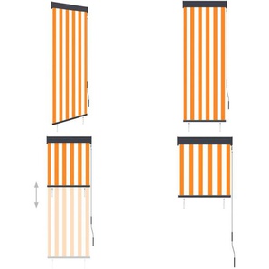 Außenrollo 60 x 250 cm Weiß und Orange - Außenrollo - Außenrollos - Home & Living - Orange