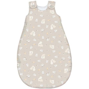 Avelia Babyschlafsackset Igelchen, Weiß, Taupe, Textil, Tier, Füllung: Vlies,Vlies, Gr. 68/74, Oeko-Tex® Standard 100, Made in Europe, Schlafen, Babybettausstattung, Babyschlafsack