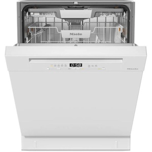 MIELE Unterbaugeschirrspüler G 5410 SCU Active Plus, B (A-G), silber (weiß), B:59,8cm H:80,5cm T:57cm, Geschirrspüler