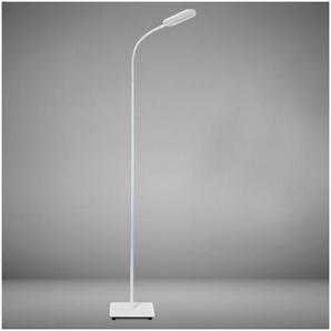 B.K.Licht LED Stehlampe, Dimmfunktion, Memoryfunktion, mehrere Helligkeitsstufen, LED fest integriert, Kaltweiß, Neutralweiß, Warmweiß, LED Stehleuchte dimmbar schwenkbar inkl. 8W 600lm Memory & Touch weiß