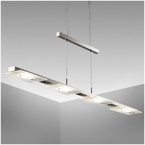 B.K.Licht Pendelleuchte BK_PL1126 LED Pendellampe, Höhenverstellbar, Echtglas, 18W, Dimmfunktion, LED fest integriert, Warmweiß, 1.600Lm, 3.000K Warmweißes Licht, Esstischleuchte, IP20, 8x85cm (BxL)