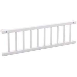 Babybay Verschlußgitter Babybay Maxi und Boxspring, Weiß, Holz, Buche, massiv, 94x27.5x6 cm, EN 71, Babysicherheit, Schutzgitter