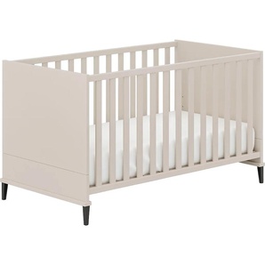 Babybett PAIDI ARI, by PAIDI Babybetten Gr. Lattenrost, Liegefläche B/L: 70cm x 140cm, kein Härtegrad, beige (cashmere-beige) Baby 4-fach höhenverstellbar, umbaubar zum Juniorbett Kindersofa