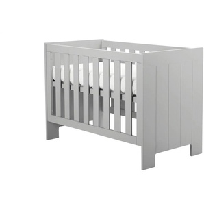 Babybett Smilla - grau - Materialmix - 66,5 cm - 86,2 cm | Möbel Kraft