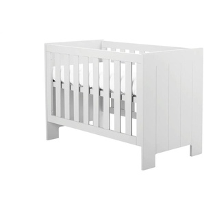 Babybett Smilla - weiß - Materialmix - 66,6 cm - 86,2 cm | Möbel Kraft