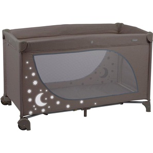 BabyGo Baby-Reisebett Moonstars, beige