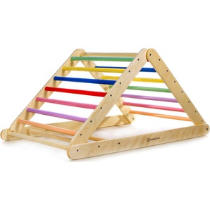 BabyGo Klettergerüst Woodland Kletterdreieck Triangle, bunt, aus Holz, Made in Europe