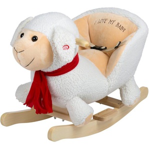 BabyGo Schaukeltier Rocker Sheep, mit Kufen und Griffen aus Birkenholz, Made in Europe