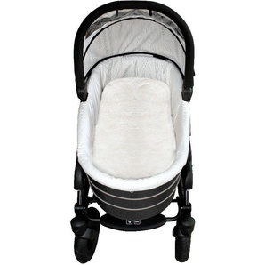 Babylammfell Einlage - echtes Lammfell, Heitmann Felle, ideal für Soft-Tragtaschen, Kinderwagen, Buggy, Kinderbett, waschbar