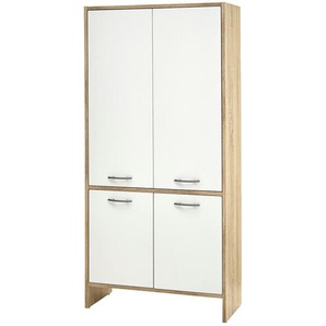 Primo Mittelschrank - holzfarben - Materialmix - 65 cm - 135 cm - 28 cm | Möbel Kraft