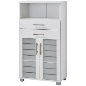 Primo Highboard - weiß - Materialmix - 60 cm - 110,5 cm - 32,5 cm | Möbel Kraft