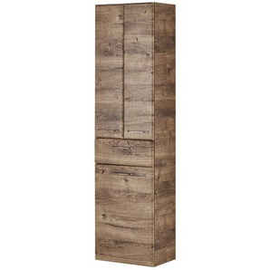 Bad-Hochschrank Friesach | holzfarben | 50 cm | 185,5 cm | 33 cm |