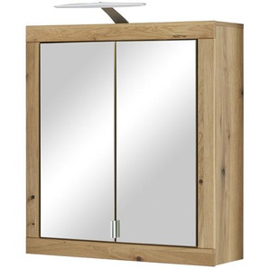 smart Bad-Spiegelschrank - holzfarben - Materialmix - 69 cm - 75 cm - 22 cm | Möbel Kraft