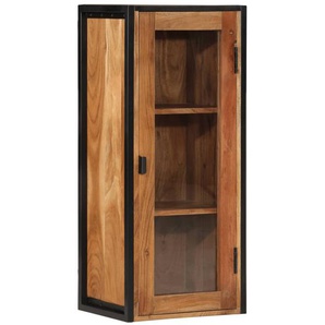 Bad-Wandschrank 40X30X90 Cm Massivholz Akazie Und Eisen