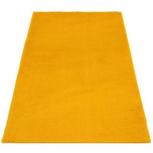 Carpet City Badematte Topia Mats, Badteppich uni, Höhe 14 mm, rutschhemmend beschichtet, strapazierfähig, Polyester, rechteckig, Hochflor, Kaninchen Haptik, Polyester, Badezimmerteppich, waschbar