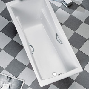 Badewanne OTTOFOND Atlanta, weiß, B:90cm H:61cm L:190cm T:90cm, Sanitäracryl, Badewannen, mit Wannenträger