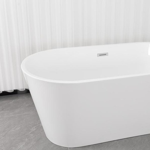 Badewanne SANOTECHNIK YORK, weiß, B:75cm H:58cm L:170cm, Acryl, Badewannen, 170x75x58cm, aus Acryl