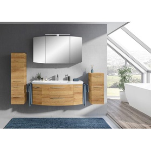 Badezimmerset Cassca VIII 4-teilig 207 x 200 x 46cm Braun